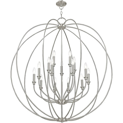 Multi Light Dimmable Chandelier With Shades