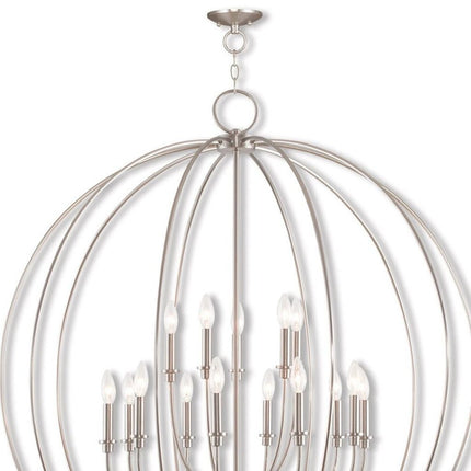 Multi Light Dimmable Chandelier With Shades