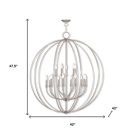 Multi Light Dimmable Chandelier With Shades