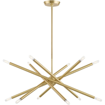 Six Light Dimmable Chandelier With Shades