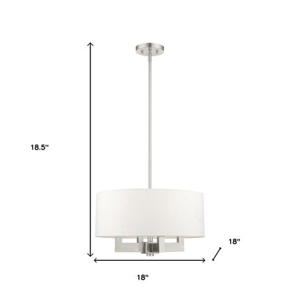 Four Light Dimmable Chandelier With Shades