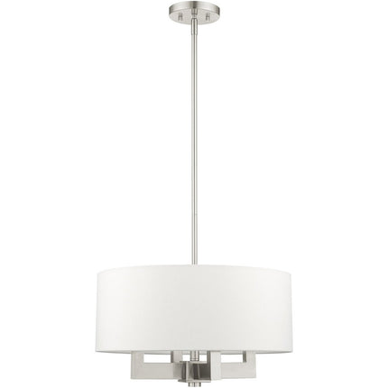 Four Light Dimmable Chandelier With Shades