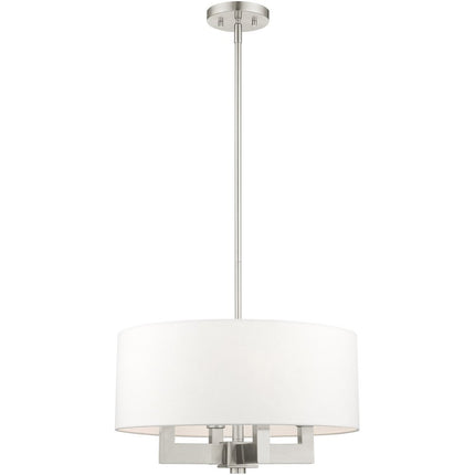 Four Light Dimmable Chandelier With Shades