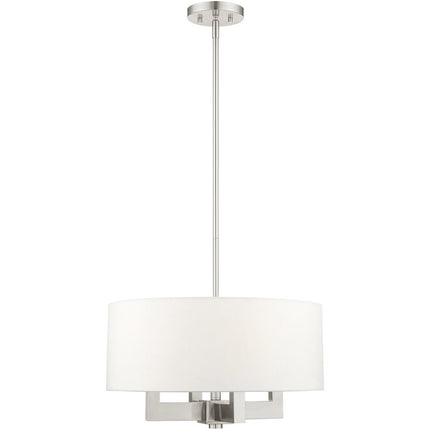 Four Light Dimmable Chandelier With Shades