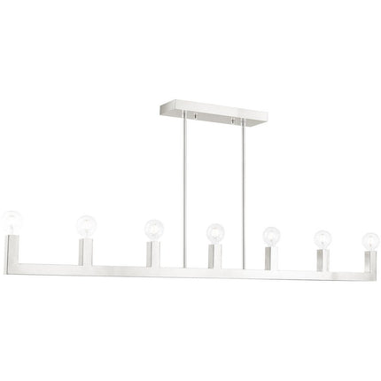 Seven Light Dimmable Chandelier With Shades