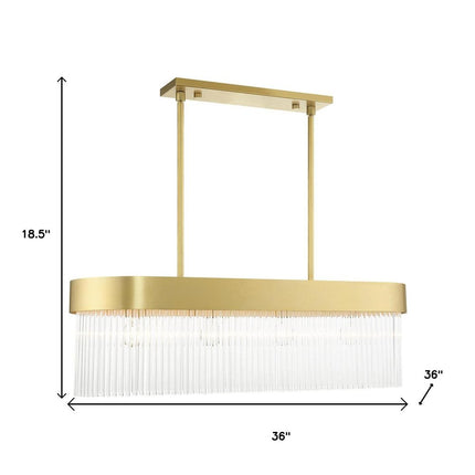 Four Light Dimmable Chandelier With Shades