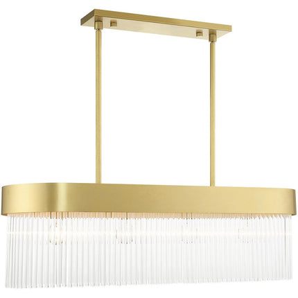 Four Light Dimmable Chandelier With Shades