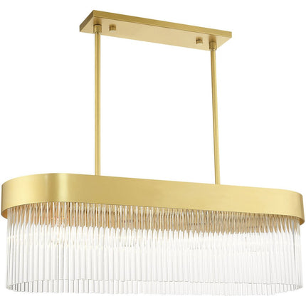 Four Light Dimmable Chandelier With Shades