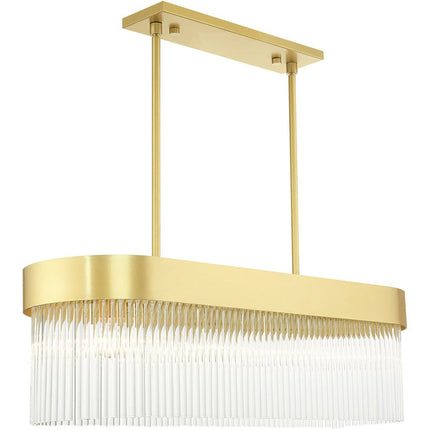 Four Light Dimmable Chandelier With Shades