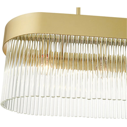 Four Light Dimmable Chandelier With Shades