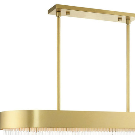Four Light Dimmable Chandelier With Shades