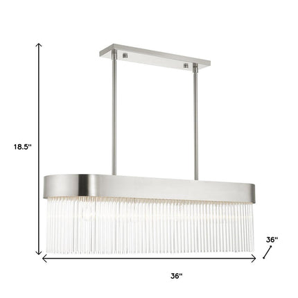 Four Light Dimmable Chandelier With Shades