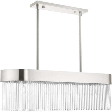 Four Light Dimmable Chandelier With Shades