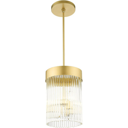 Three Light Dimmable Chandelier With Shades