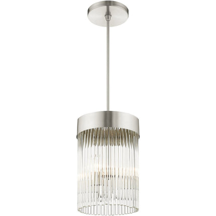 Three Light Dimmable Chandelier With Shades