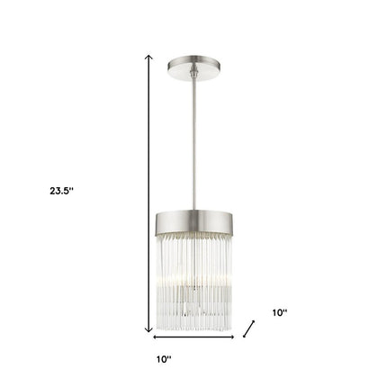 Three Light Dimmable Chandelier With Shades