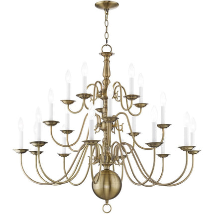 Multi Light Dimmable Chandelier With Shades