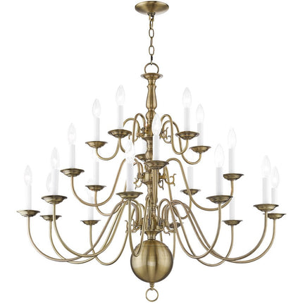 Multi Light Dimmable Chandelier With Shades