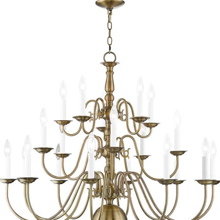Multi Light Dimmable Chandelier With Shades