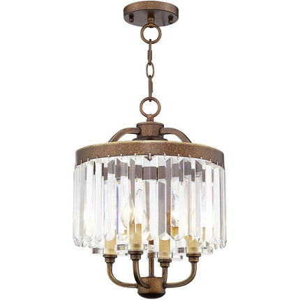 Four Light Dimmable Chandelier With Shades