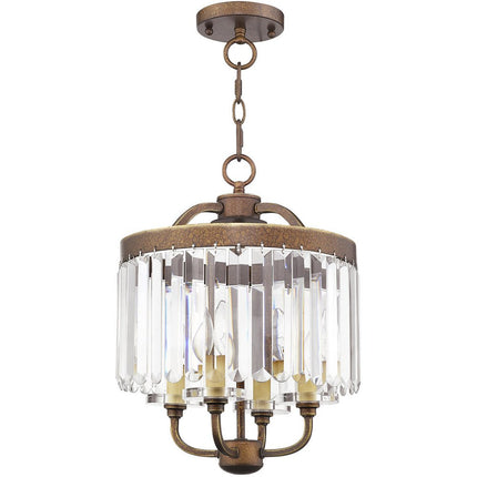 Four Light Dimmable Chandelier With Shades