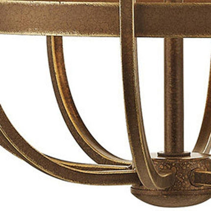 Eight Light Dimmable Chandelier With Shades