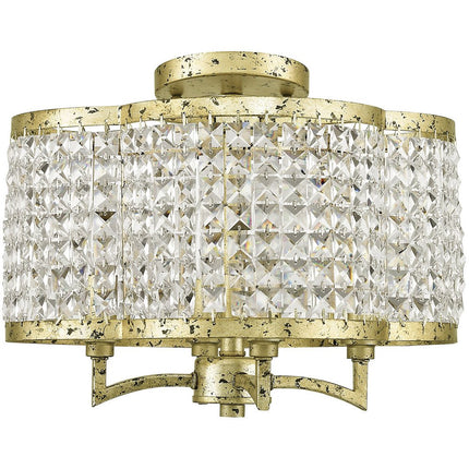 Four Light Dimmable Chandelier With Shades
