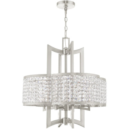 Four Light Dimmable Chandelier With Shades