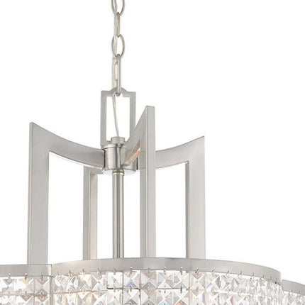 Four Light Dimmable Chandelier With Shades