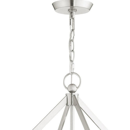 Four Light Dimmable Chandelier With Shades