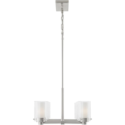 Eight Light Dimmable Chandelier With Shades