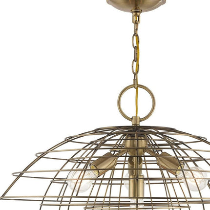 Four Light Dimmable Chandelier With Shades