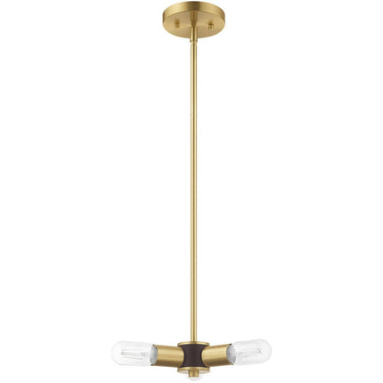 Three Light Dimmable Chandelier With Shades