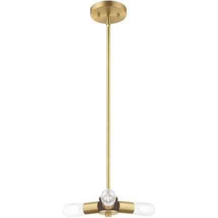 Three Light Dimmable Chandelier With Shades