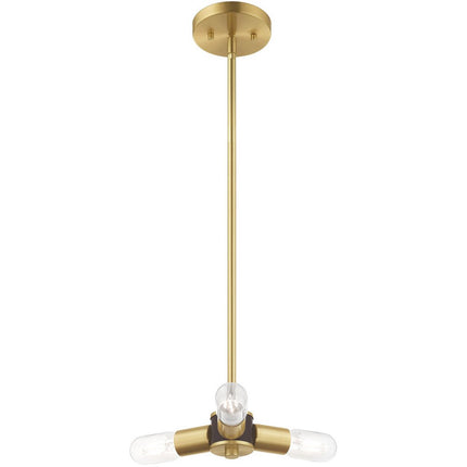 Three Light Dimmable Chandelier With Shades