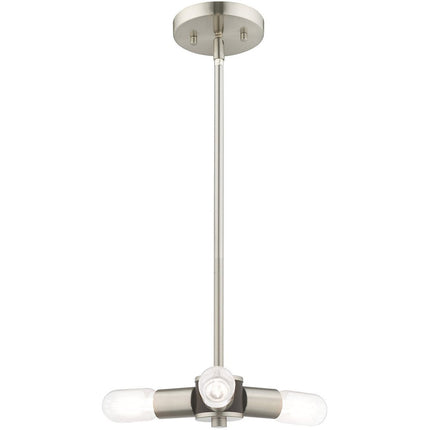 Three Light Dimmable Chandelier With Shades
