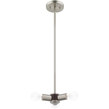 Three Light Dimmable Chandelier With Shades