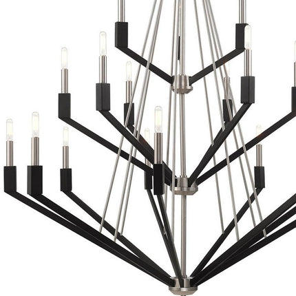 Multi Light Dimmable Chandelier With Shades