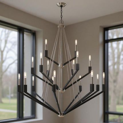 Multi Light Dimmable Chandelier With Shades