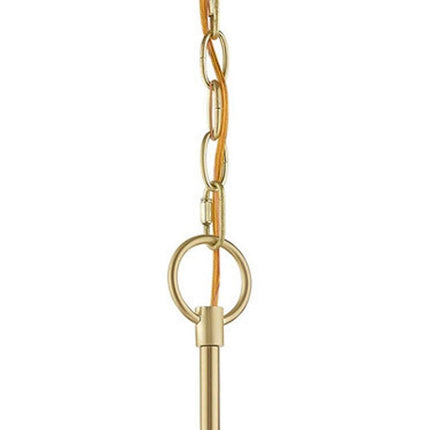 Six Light Dimmable Chandelier With Shades