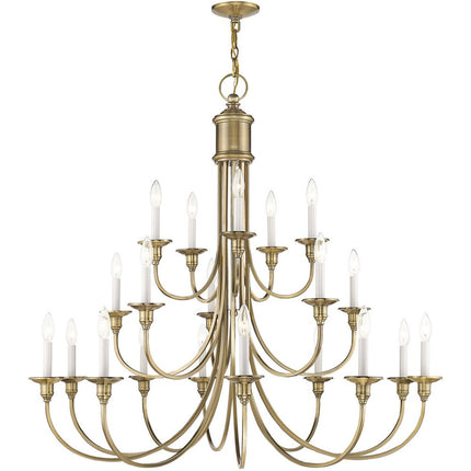 Multi Light Dimmable Chandelier With Shades