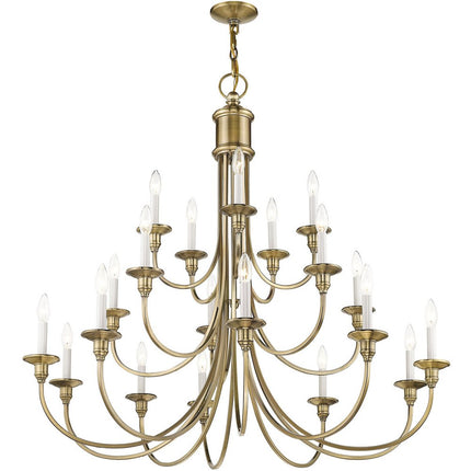 Multi Light Dimmable Chandelier With Shades