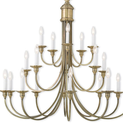 Multi Light Dimmable Chandelier With Shades