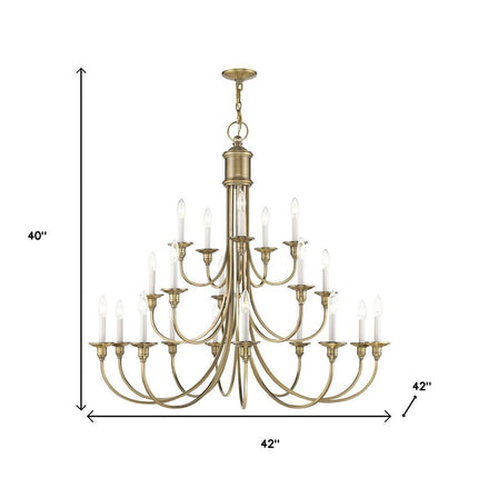 Multi Light Dimmable Chandelier With Shades