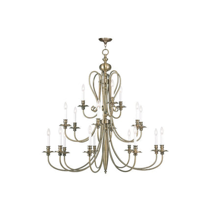 Multi Light Dimmable Chandelier With Shades