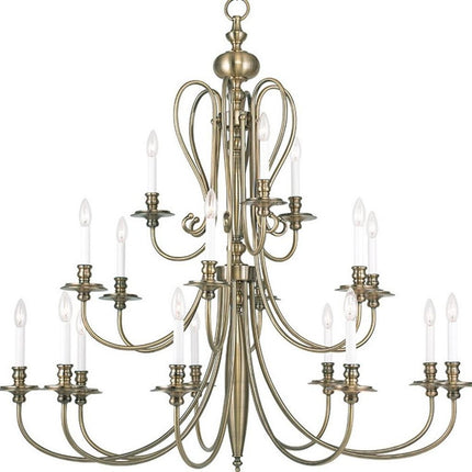Multi Light Dimmable Chandelier With Shades