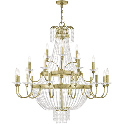 Multi Light Dimmable Chandelier With Shades