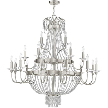 Multi Light Dimmable Chandelier With Shades