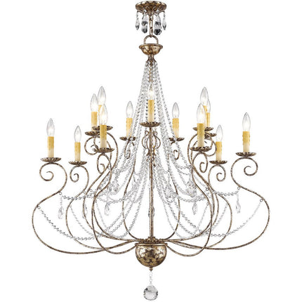 Multi Light Dimmable Chandelier With Shades