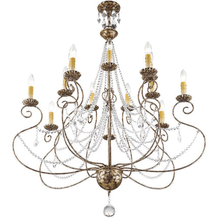 Multi Light Dimmable Chandelier With Shades